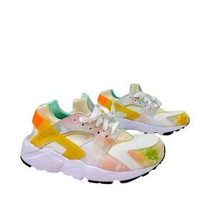 NEW Nike Air Huarache Run GS Supernova Tie-Dye FJ7715-171 Sneakers Youth Size 7Y